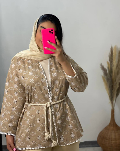 مانتو کتی دخترانه سوزن دوزی روناک