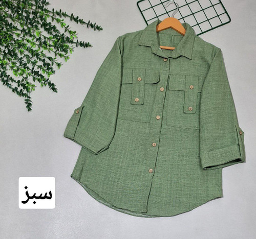 شومیز مانتویی دخترانه مهلا