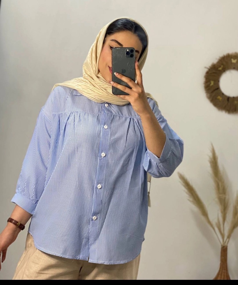 شومیز دخترانه سرسینه چین دار