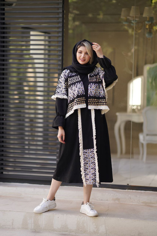 ست دوتیکه دخترانه پانچ و پیراهن