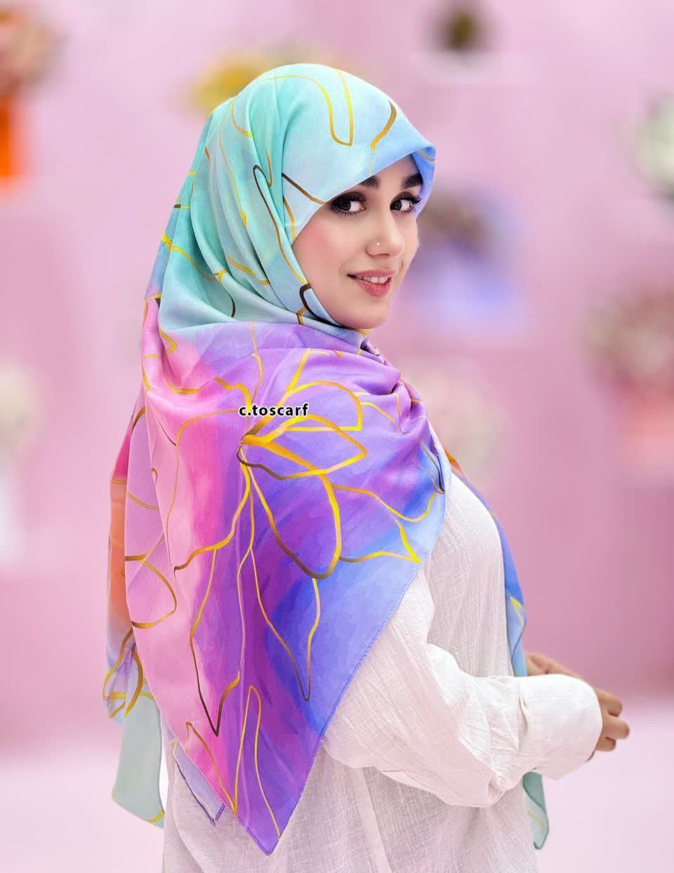 روسری دخترانه طرح نیلا