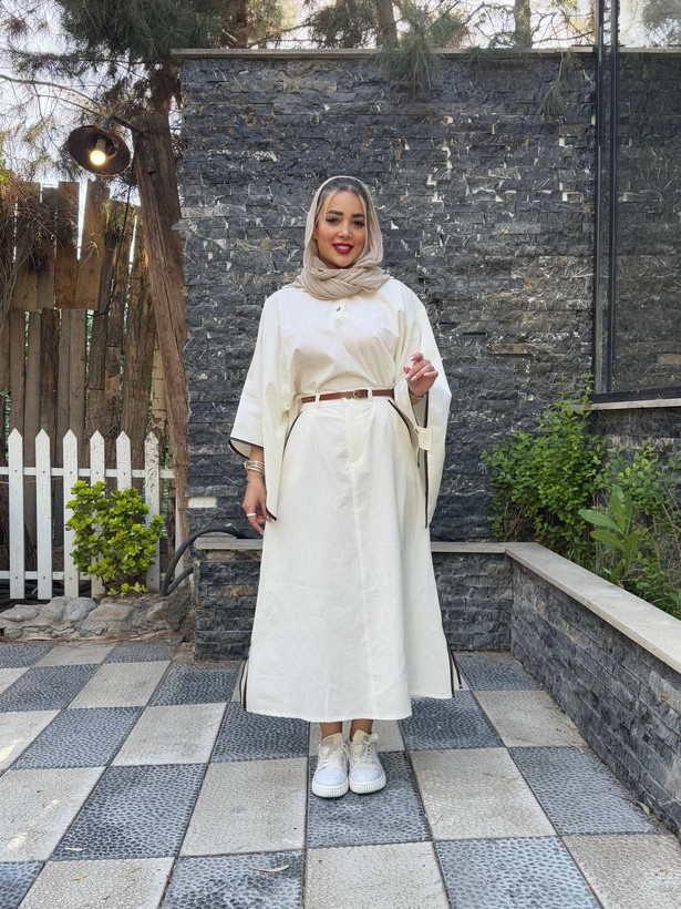 پانچو دامن دخترانه مدل تانی