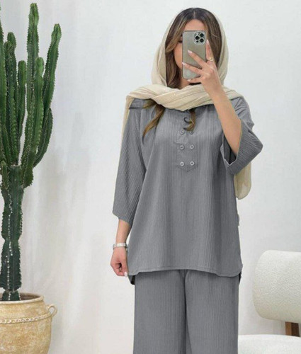 تونیک دخترانه شش دکمه