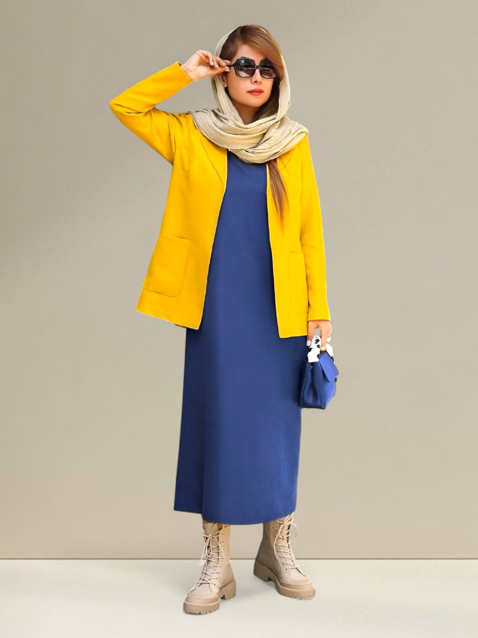 دوتیکه کت سارافون دخترانه مدل پرشیا