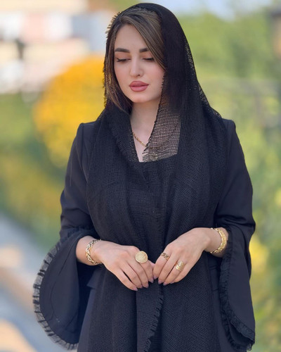 شال دخترانه حصیری دو ریش وارداتی