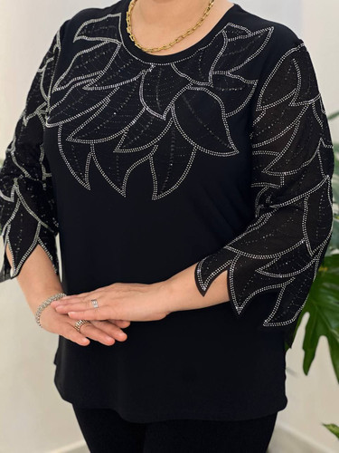 شومیز زنانه مجلسی وارداتی برگ