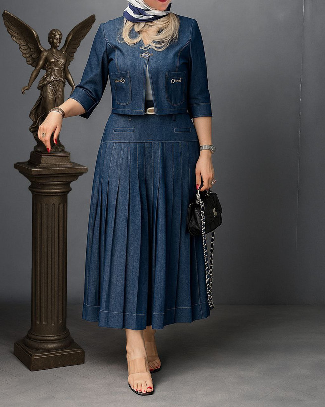 ست کت دامن دخترانه ماه