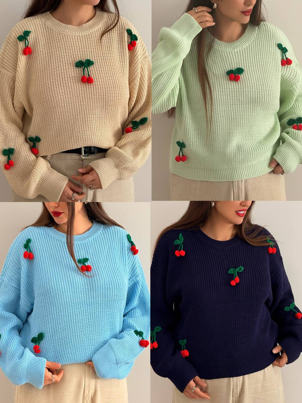 بلوز بافت دخترانه زمستانه