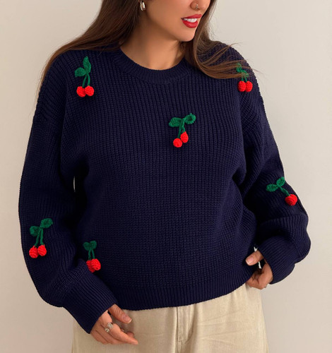 بلوز بافت دخترانه زمستانه
