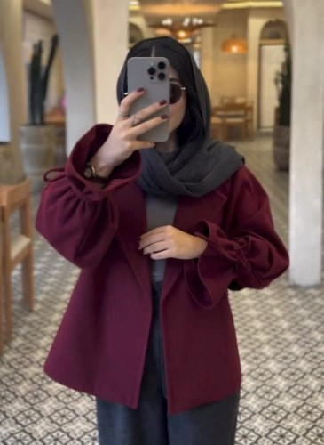کت پاییزه دخترانه مدل پروانه