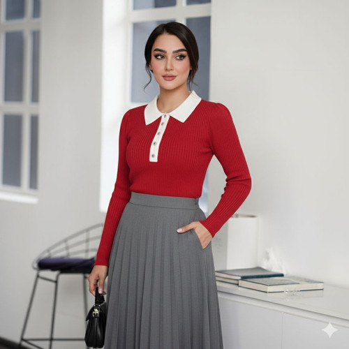 بلوز کشمیردخترانه وارداتی یلدایی