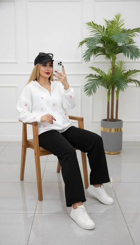 هودی دخترانه پفک قلبی