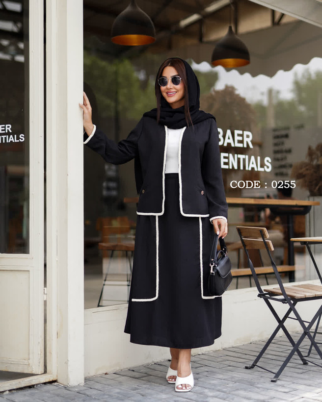 ست کت دامن زنانه نواردوزی شده نگار