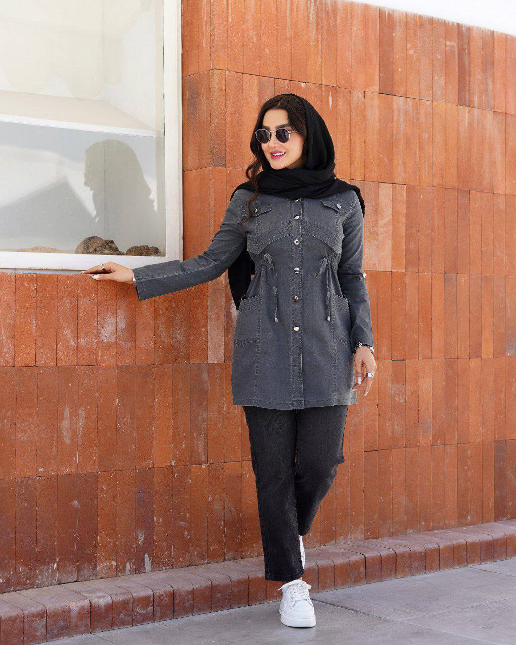 مانتو زنانه یقه مردانه مدل پالیز