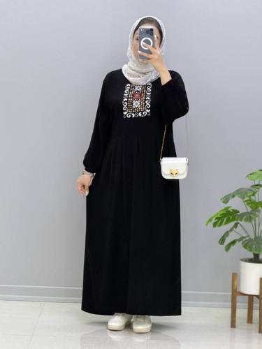 پیراهن زنانه بلند نخی