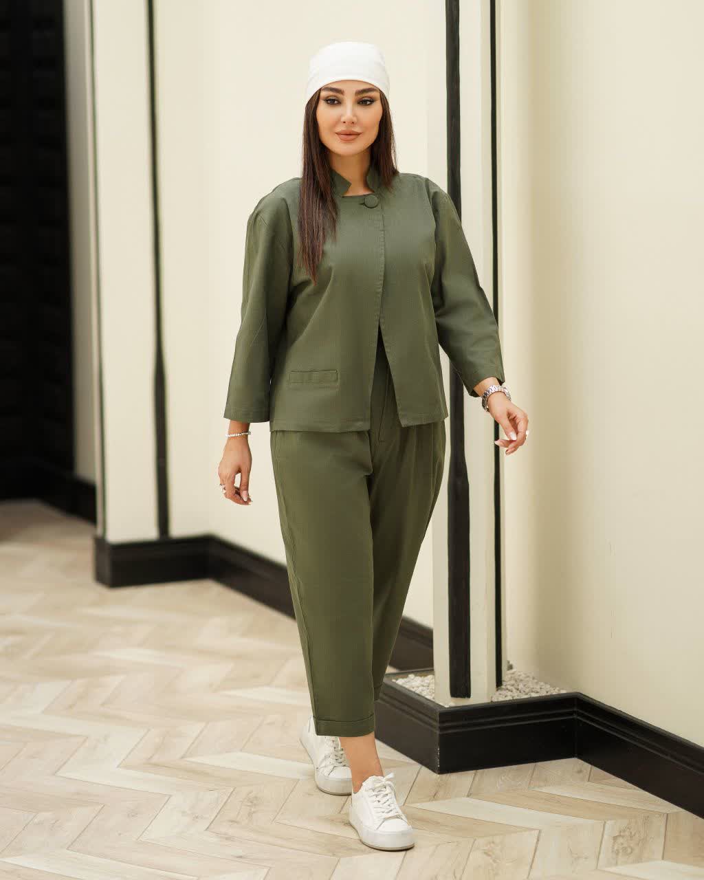 ست کت شلوار زنانه خورشید
