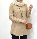 مانتو زنانه قلبی
