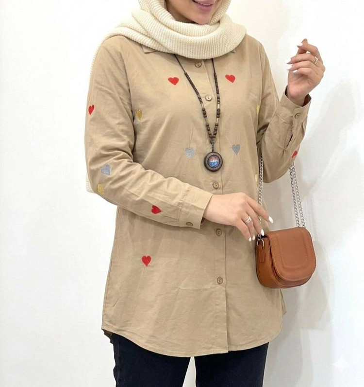 مانتو زنانه قلبی