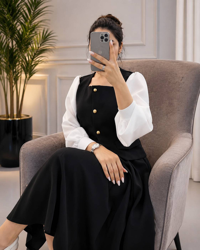 ست زنانه دو تیکه طرح شیده