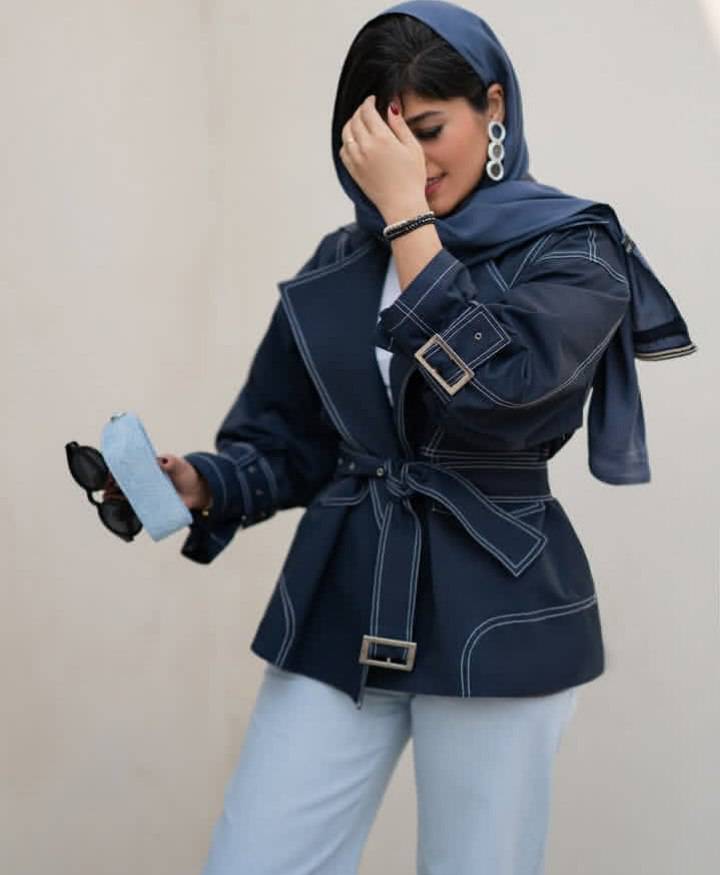بارونی پاییزه زنانه مدل ساناز