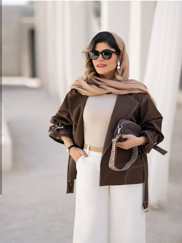 بارونی پاییزه زنانه مدل ساناز